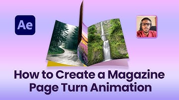 How to Create a Magazine Page Turn Animation in After Effects