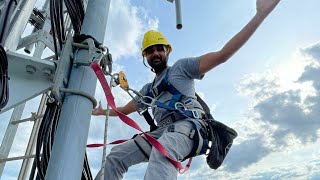 #135 My First Day As Tower Rigger in Canada๐จ๐ฆ || Hard Work & Fun
