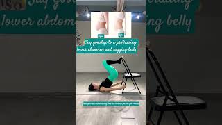 One trick to get rid of a protruding belly #SuspensionAbdomen #GetAGoodFigure #SlimBelly #ChairYoga
