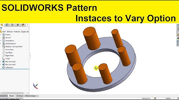 Solidworks Pattern with Instances to Vary Option