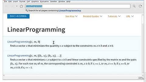Solving Linear Programming problems on Mathematica