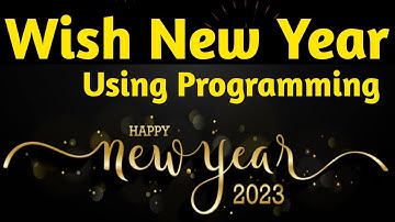 Wish new year using C programming | C language mini project | #newyear2023