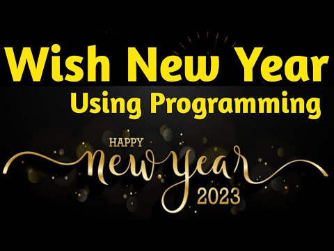 Wish new year using C programming | C language mini project | #newyear2023