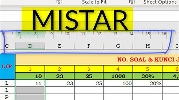Cara Menampilkan Ruler/Mistar Satuan CM Memudahkan Pengukuran Buat Tabel Di Excel