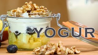 Postre de yogur | Receta exprés