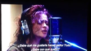 Helena Bonham Carter cantando para Sweeney Todd