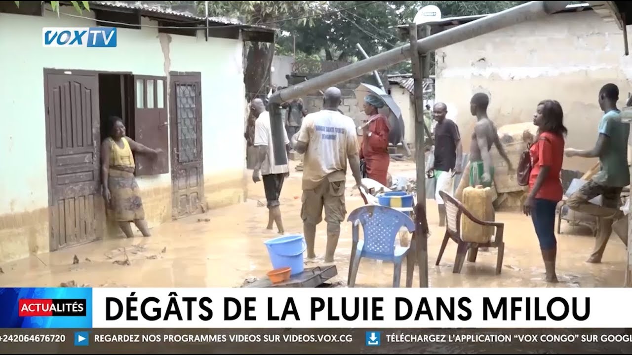 Dégâts de la pluie dans Mfilou