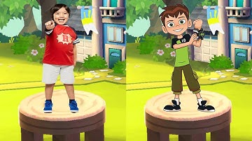 Tag with Ryan VS Ben 10 Up To Speed - All Characters Unlocked Gameplay