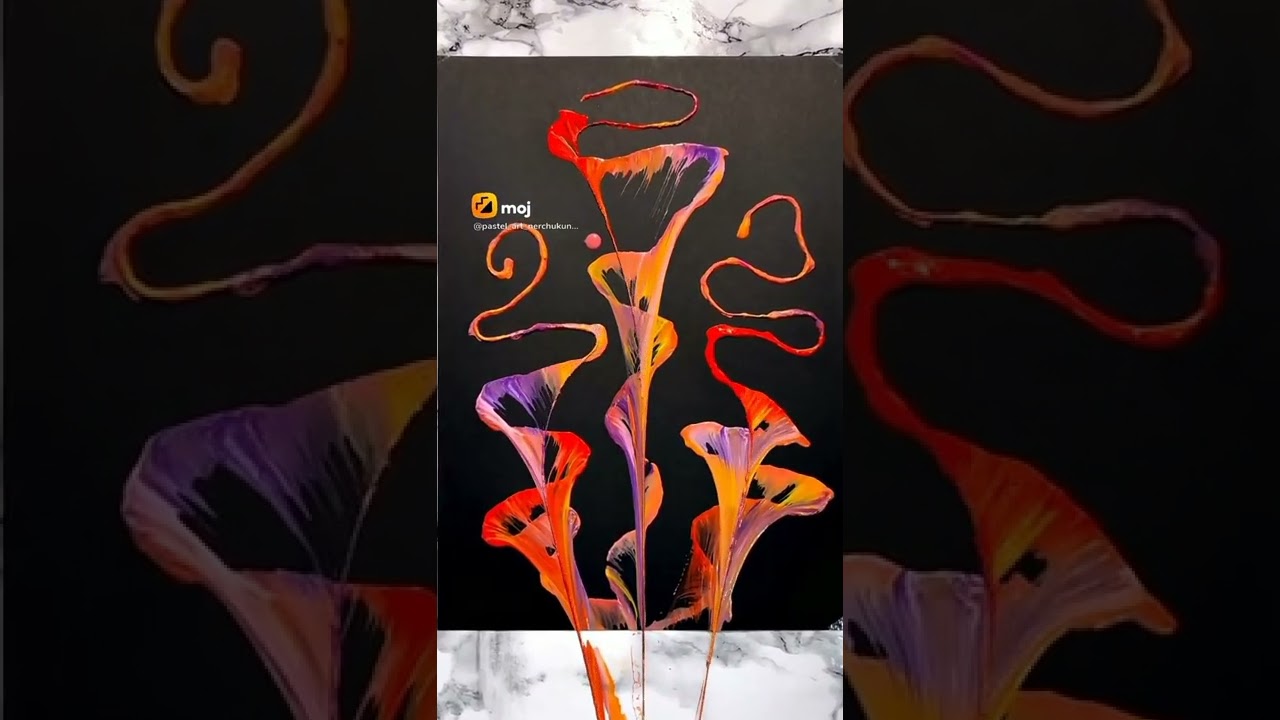 stunning oil pastes art using threads