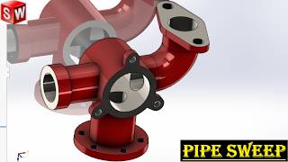 SolidWorks Flanged Pipe Elbow | Advanced Modeling Tutorial (#09)