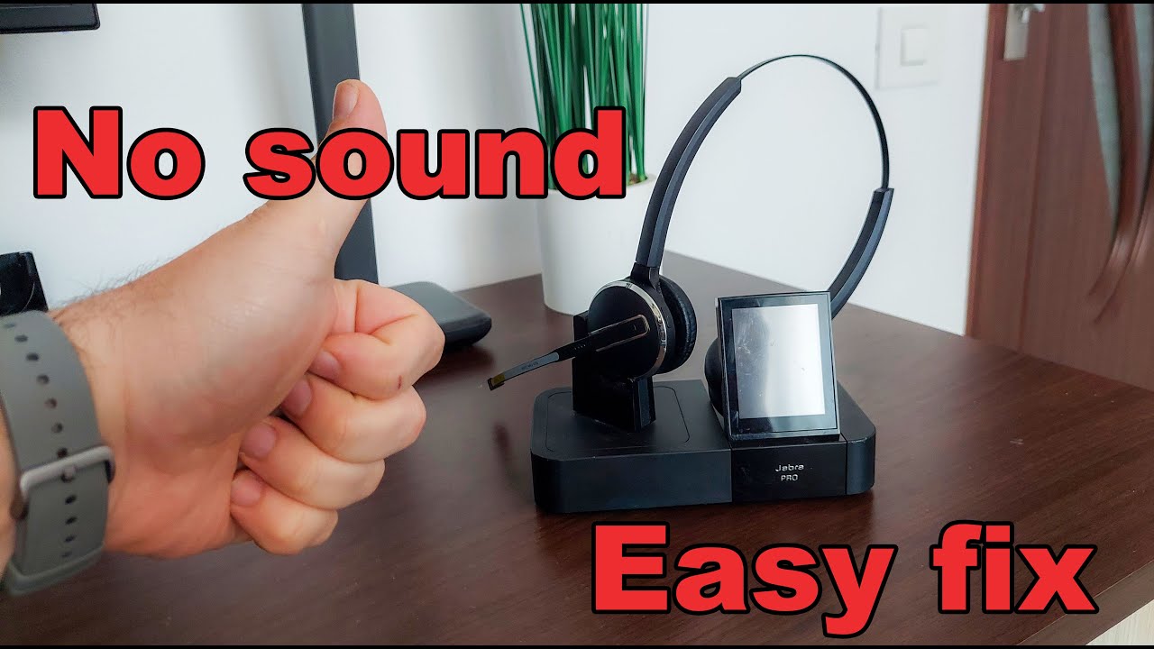 Jabra PRO headset - No sound - Easy FIX - YouTube
