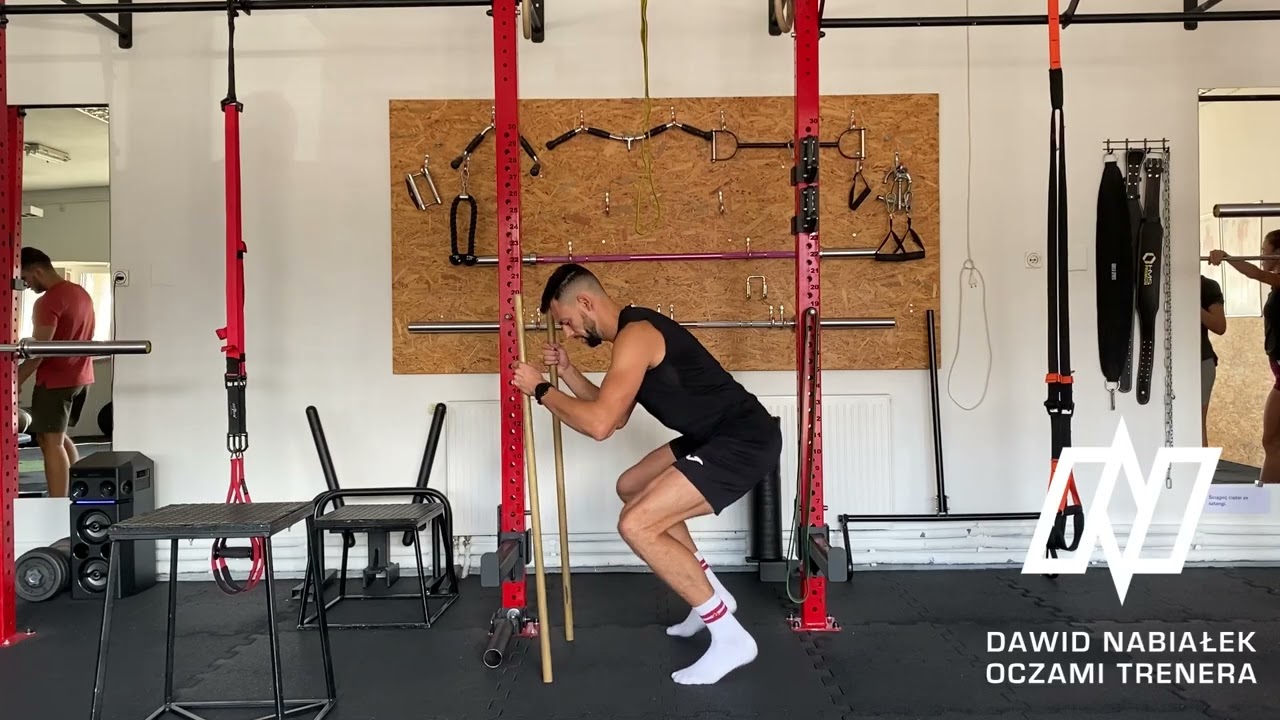 Bent knee calves raises two stick on floor YouTube