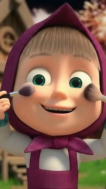 Masha and the bear doing makeup#mashabear #thebear #masha #makeup #netflix #kidschannel