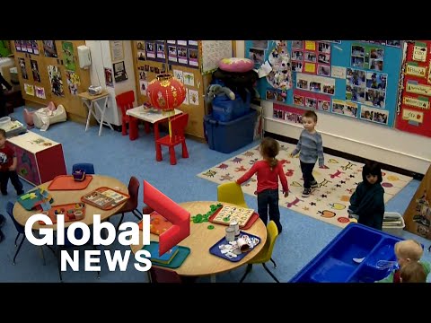 How would the Canadian government launch a national childcare system?