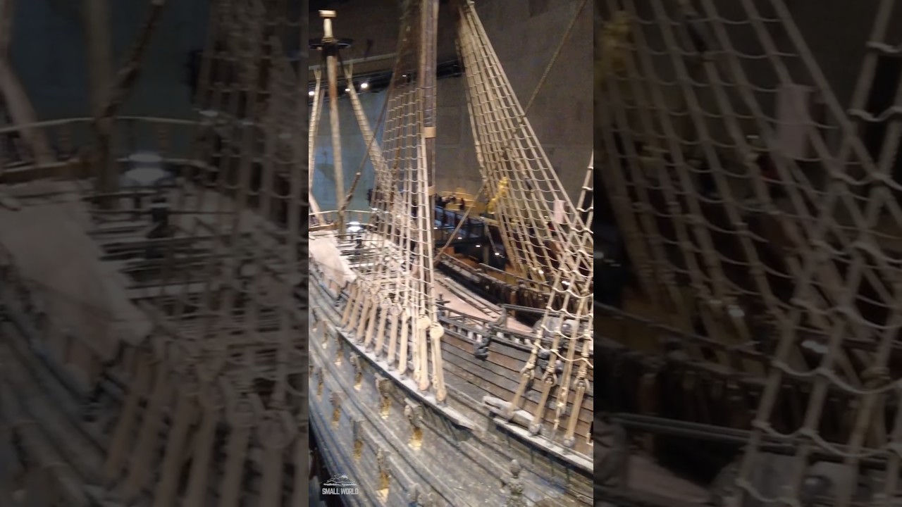 Stockholm, Sweden | Vasa Museum - An Aft View of this Salvaged 17th Century Warship