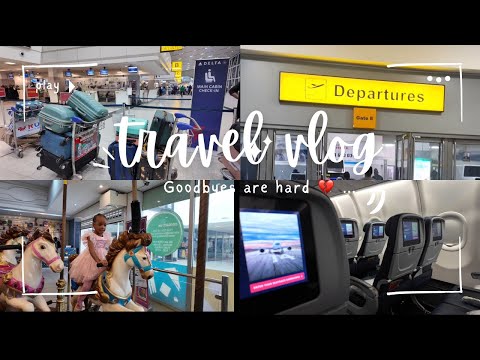 Leaving My Family Again.. Saying Goodbye & Travel Vlog