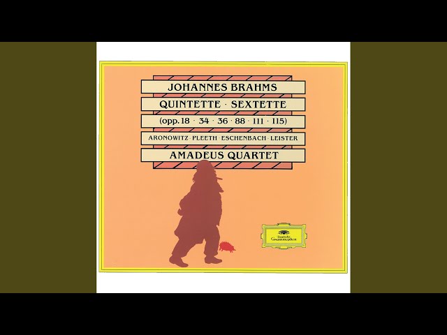 Brahms - Sextuor à cordes n°1:2è mvt : Quatuor Amadeus / C.Aronowitz / William Pleeth