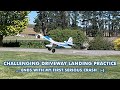 UMX Timber Turbo, Driveway Landing and Take Off Practice Session - Beginner #rcplane training!