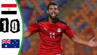 أهداف مباراة مصر واستراليا |مباراة رائعه لمنتخب مصر