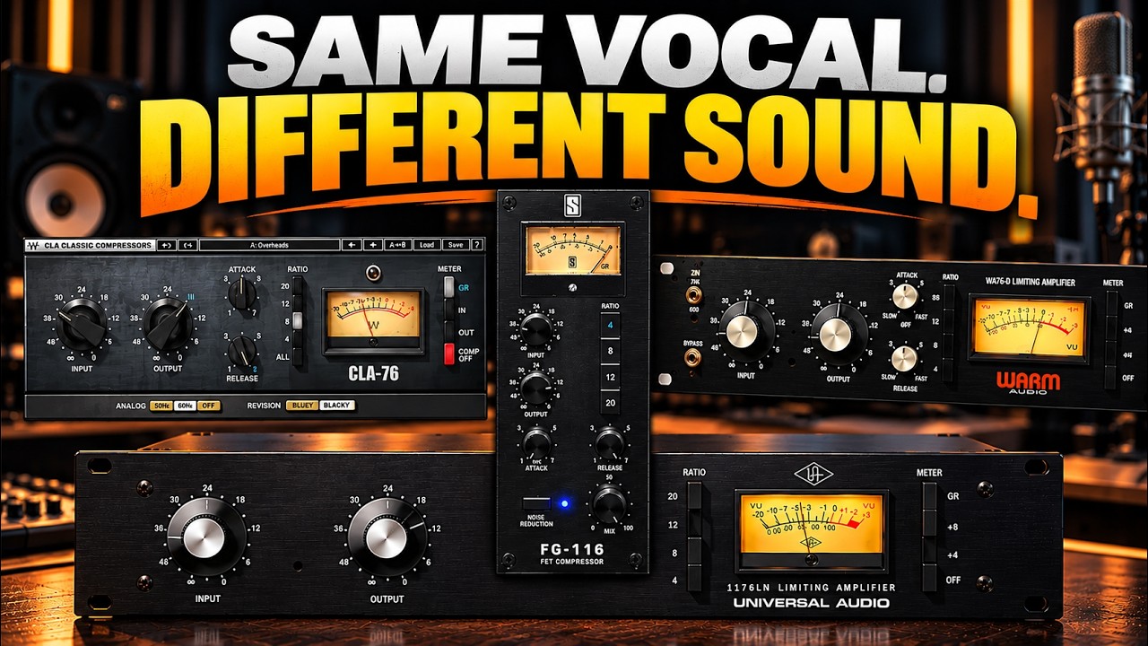 4 Different 1176 compressors - 1 Vocal | What's the Difference