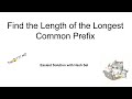 9/24/24: 3043. Find the Length of the Longest Common Prefix