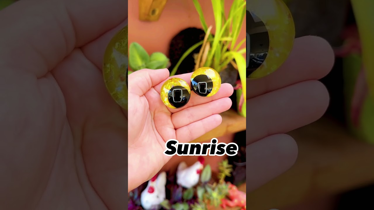 New glitter safety eyes - Sunrise and Sunset 