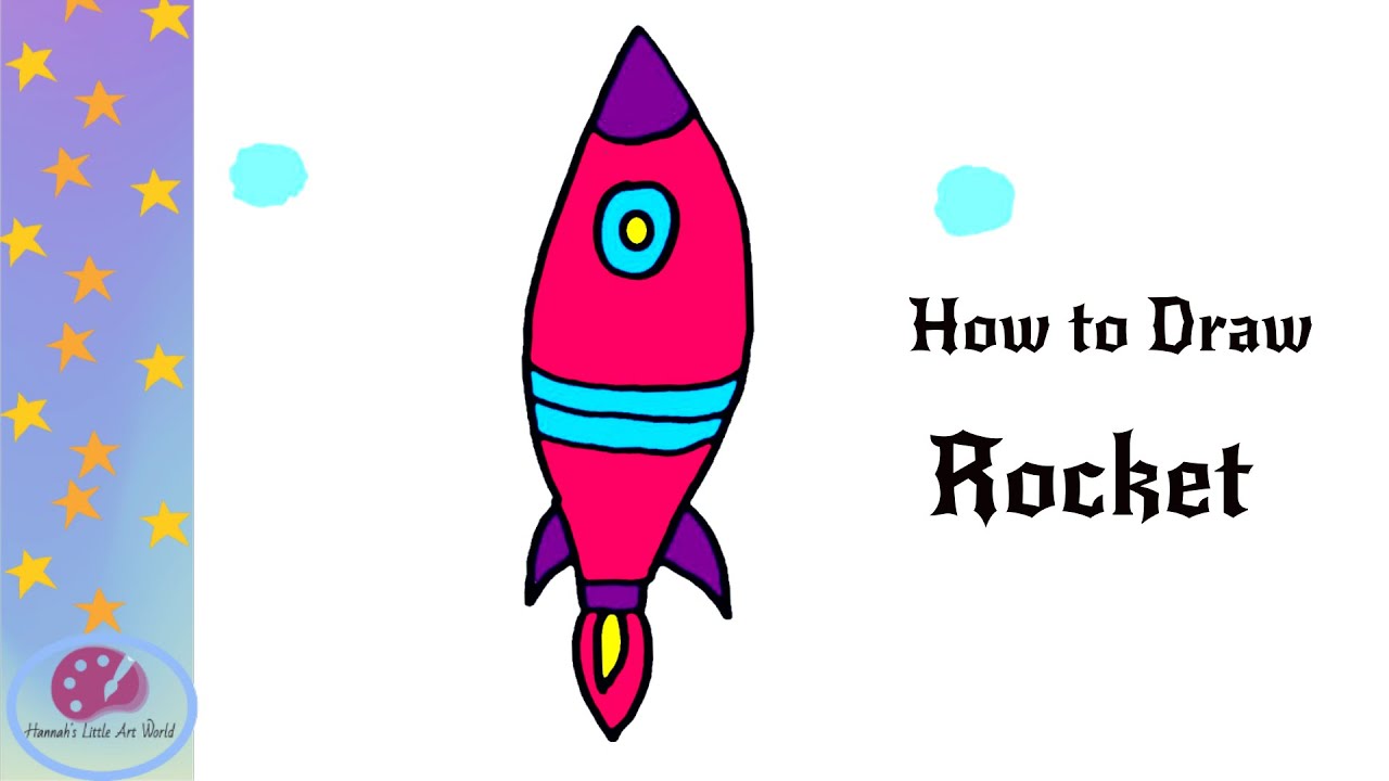 How To Draw A Rocket Step-by-Step – The Easy Way! - YouTube