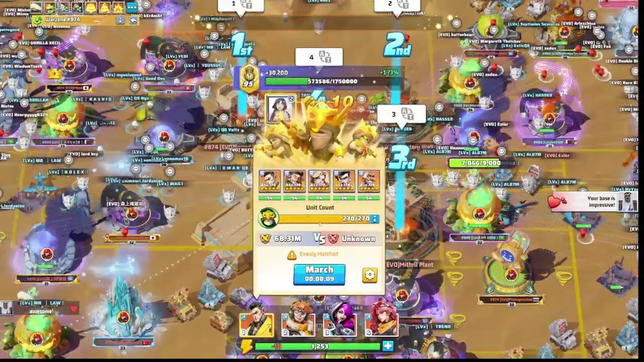 Last War - #880 LVx vs #874 EVO - Spice War