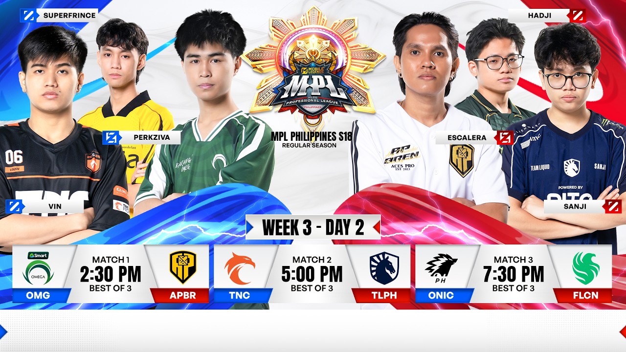 🔴 LIVE | MPL PH S18 | ENGLISH - Week 3 Day 2