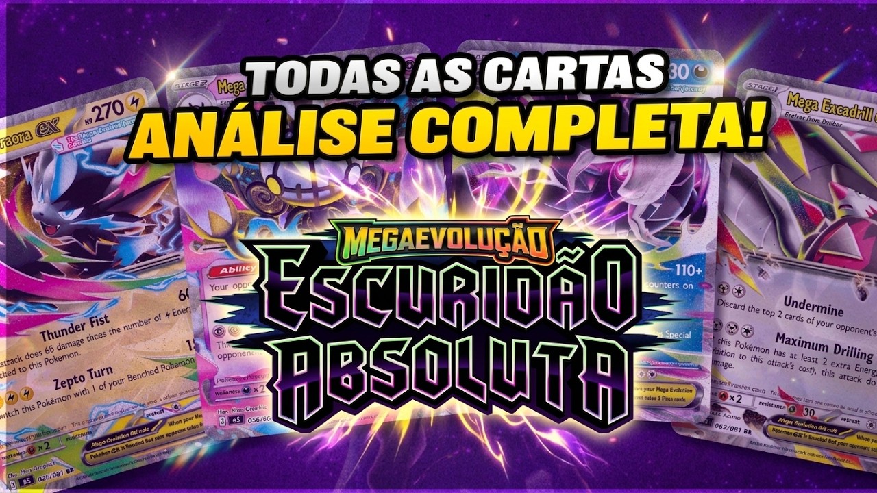 Escuridão Absoluta: ANÁLISE COMPLETA de TODAS AS CARTAS - Nova Coleção de Cartas Pokémon!