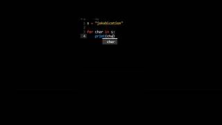 Python Program To Print Each Character Of String For Loop