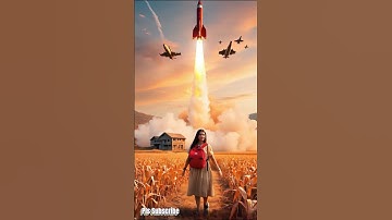 🚀 "Girl With a Rocket Backpack in a Sea of Red Corn – Cinematic Adventure"