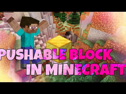 PUSHABLE BLOCK IN MINECRAFT!!!!