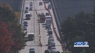 VIDEO: Repairs on Aurora Bridge continue, affecting commute