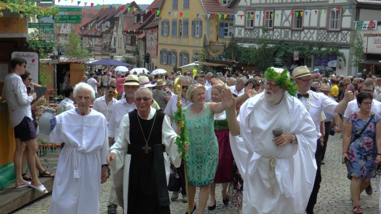 34. Altstadt-Weinfest Zeil am Main 2018 - Festzug und Eröffnung