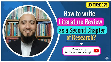 How to write Literature Review as a second chapter of research?