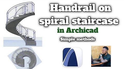 Handrail on Spiral staircase in Archicad