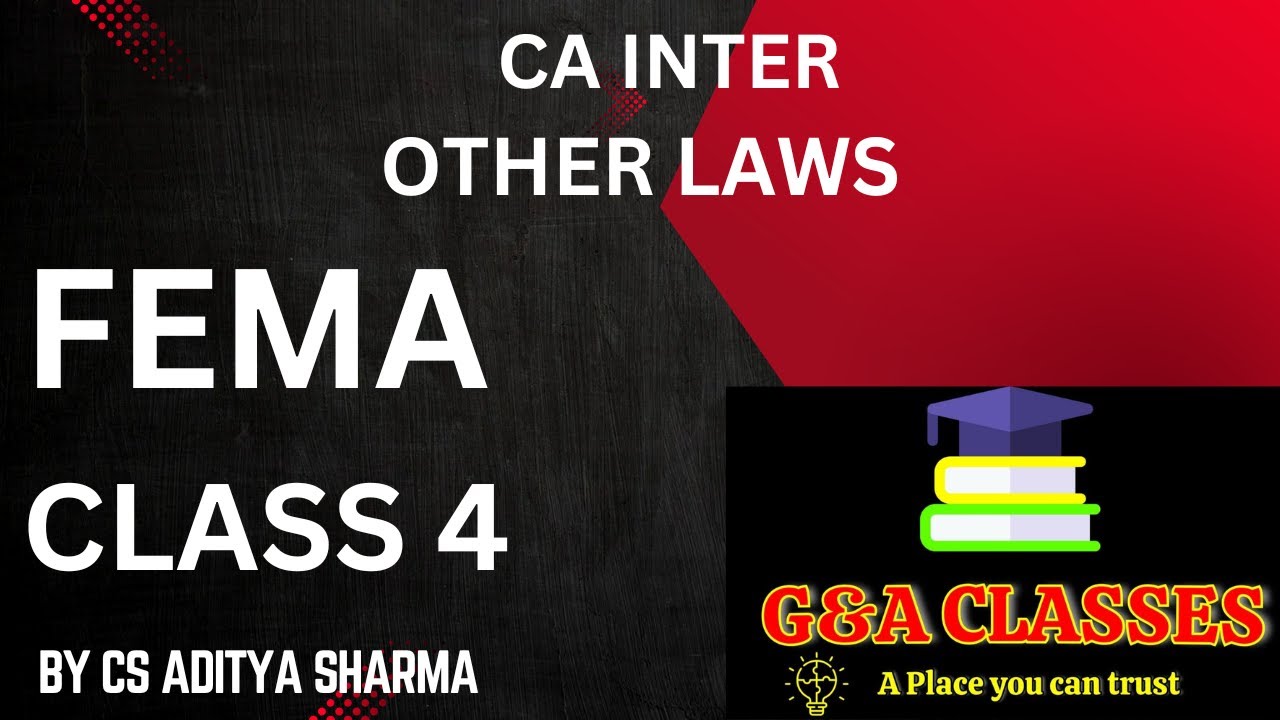 FEMA, 1999 | CA Inter | Other laws | Last Class - YouTube