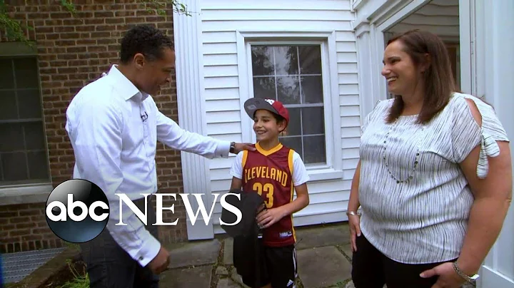 Boy who sews pillows for homeless surprised with NBA Finals tickets