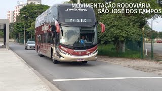 GRANDE MOVIMENTO DE ÔNIBUS NA RODOVIÁRIA DE SÃO JOSÉ DOS CAMPOS (SP)