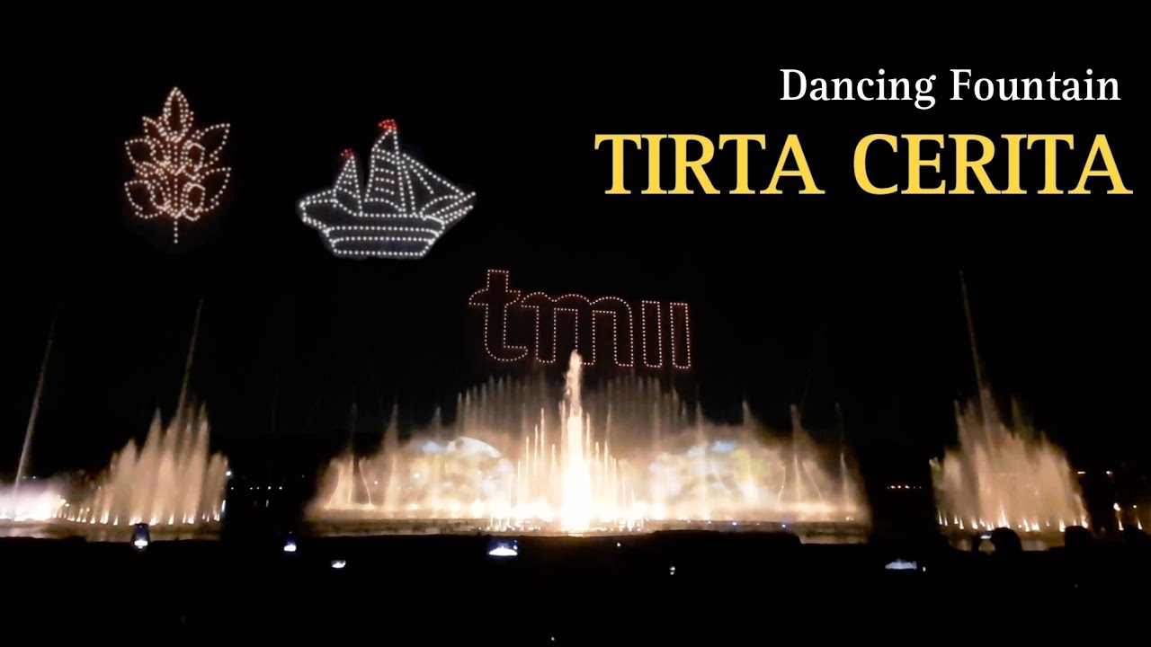 Pertunjukkan Dancing Fountain (Air Mancur Menari) Tirta Cerita di Taman Mini Indonesia Indah (TMII)