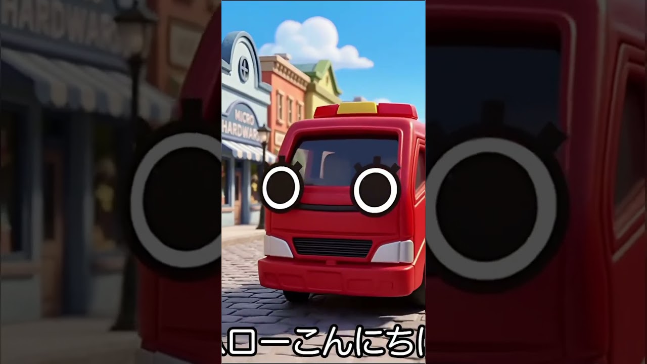 【はたらくくるま】救急車・消防車・郵便車・ゴミ収集車のおしごとソング♪ #Shorts