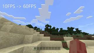 Minecraft 10FPS - 15FPS - 30FPS TO 60FPS (VIDEO FRAME INTERPOLATION)