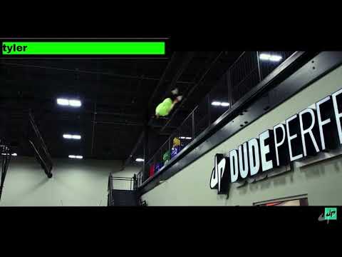 dude perfect tyler as a dummy with healthbars