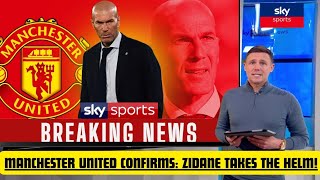 🚨BREAKING NEWS🚨  ZIDANE TAKES CHARGE AT MANCHESTER UNITED AS HEAD COACH,  STATEMENT SOON!