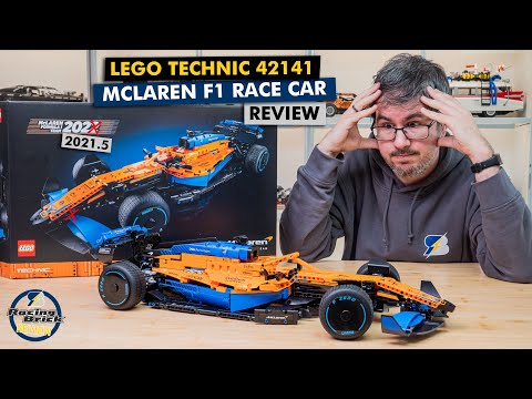 LEGO Technic 42141 McLaren F1 (2021.5) race car detailed building review 