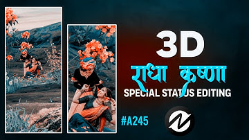 Radha Krishna 3D video editing Like Node video 2023 | 3d status | 3d video editing