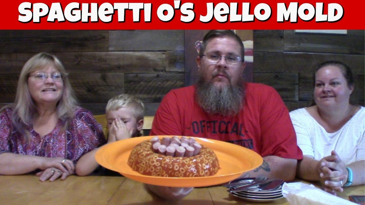 Spaghetti-O Jello Mold found on A random Facebook post. Why? :  r/shittyfoodporn