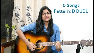Hindi Songs Mashup 5 Old New Songs 1 Pattern D Dudu Easy Open Chords Guitar Cover
