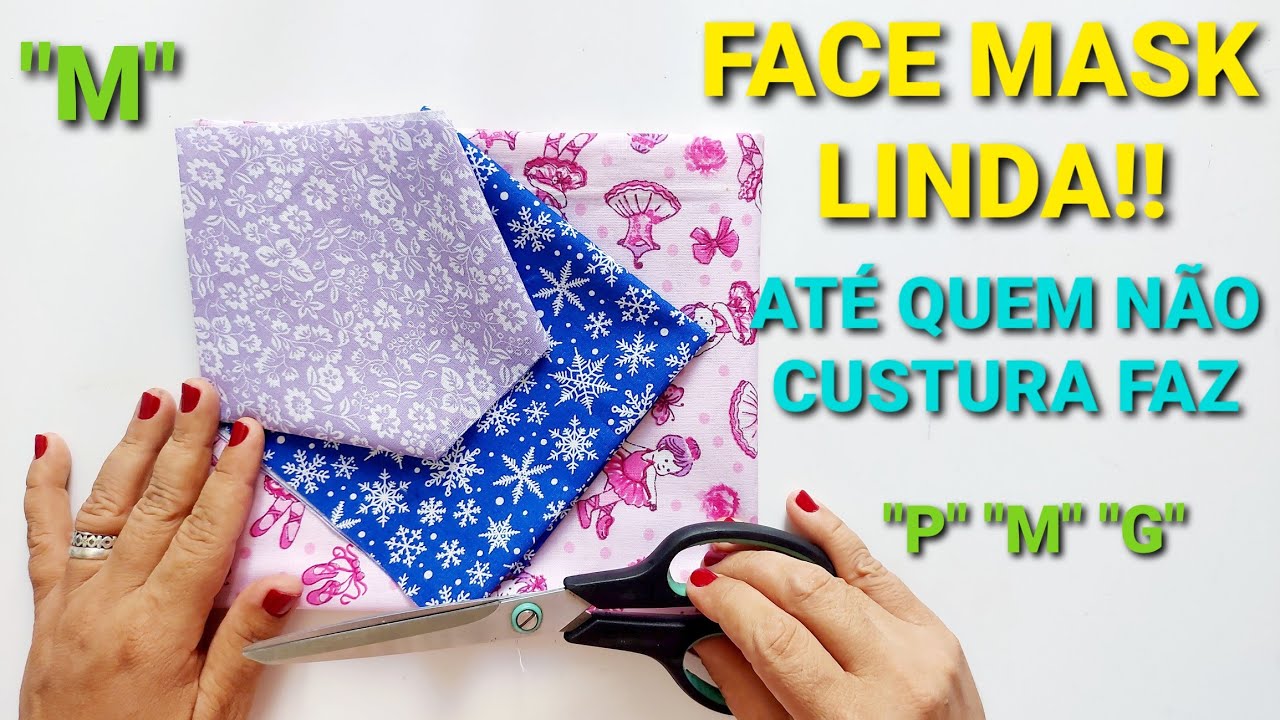 FACE MASK SIMPLES, RÁPIDA E  FÁCIL😷MÁSCARA PARA ÓCULOS!!2 TÉCNICA PARA APRONTA-LA🔥ZERO DESPERDÍCIO👏🏼